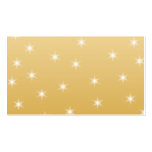 White and Gold Color Star Pattern Business Cards