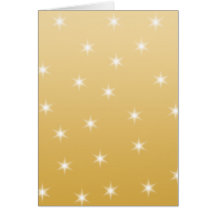 White and Gold Color Star Pattern Cards