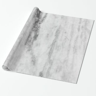 White And Gray Marble Texture Pattern Wrapping Paper