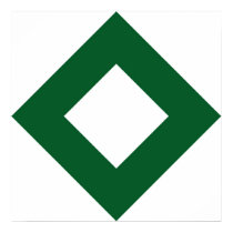 White and Green Diamond Pattern posters