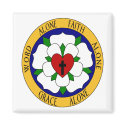 White And Green Luther Rose magnets