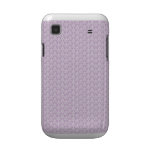White and Lavender Samsung Galaxy S Case