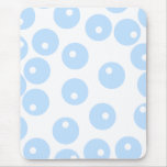 White and light blue retro pattern. mouse pads