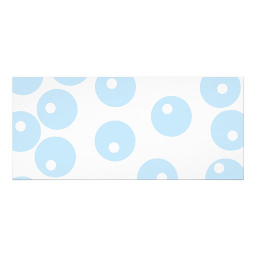 White and light blue retro pattern. personalized rack card