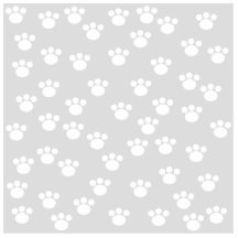 White and Light Gray Paw Print Pattern. Photo Cut Outs