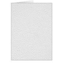 White and Light Gray Printed Pattern Greeting Card