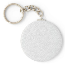 White and Light Gray Printed Pattern Keychain