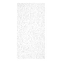 White and Light Gray Printed Pattern Customized Photo Card