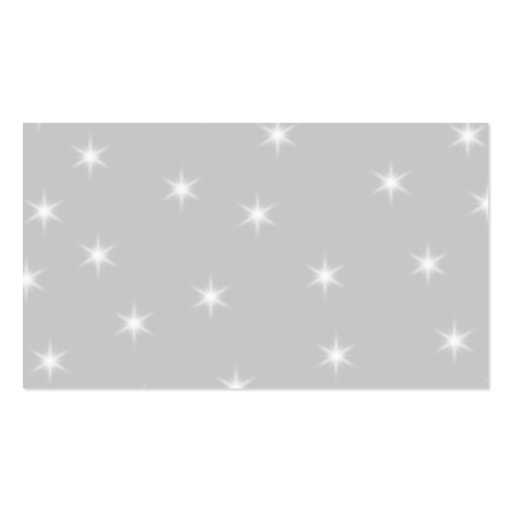 White and Light Gray Star Pattern. Business Card (back side)