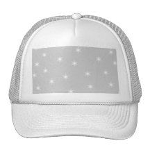 White and Light Gray Star Pattern. Hats