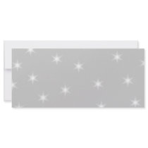 White and Light Gray Star Pattern. Rack Card