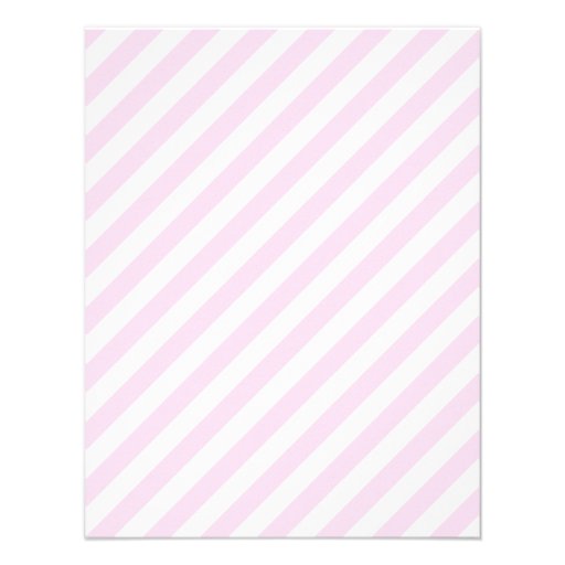 White and Light Pink Stripes. Personalized Invites