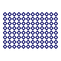 White and Navy Diamond Pattern posters