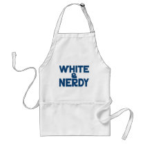 White and Nerdy aprons