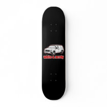 white and nerdy skate deck