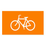 White and Orange Bike Business Card