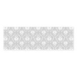 White and Pastel Gray Damask Design. Business Card