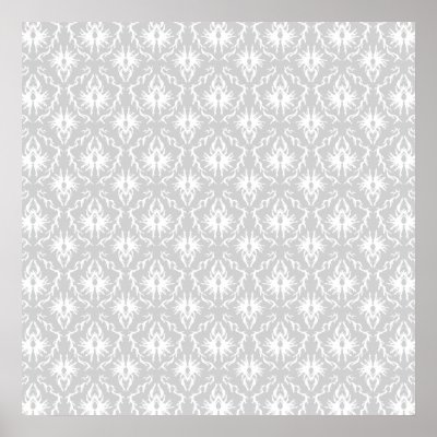 Light Gray Damask