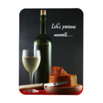 White and Pepper Cheese Rectangular Magnet