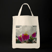 White and Pink Bearded Iris bags