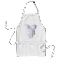 White and Pink Lace Corset aprons