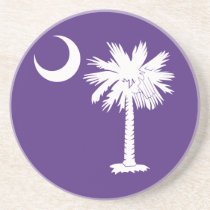 White and Pink Palmetto Moon Coaster coasters