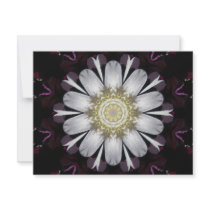 White and Purple Flower invitations by BlayzeInk White and Purple Flower invitations
