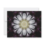 White and Purple Flower Personalized Announcements