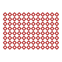 White and Red Diamond Pattern posters