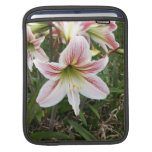 White and Red Lily Sleeves For iPads