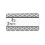 White and Silver Wallpaper Gift Tag Labels