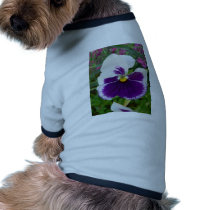 White And Violet Flower pet clothing by lifesphere White And Violet Flower pet clothing
