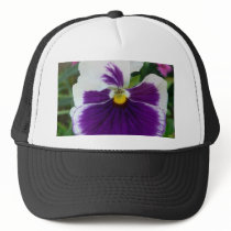 White And Violet Flower hats by lifesphere White And Violet Flower hats