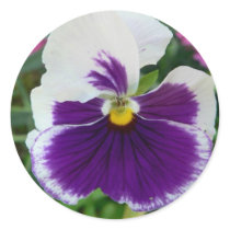 White And Violet Flower stickers