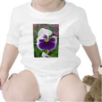 White And Violet Flower t-shirts
