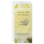 White And Yellow Daffodil Rack Card Design