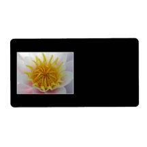 White and Yellow Flower. Personalized Shipping Labels