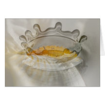 White and Yellow Iris; Customizable Cards