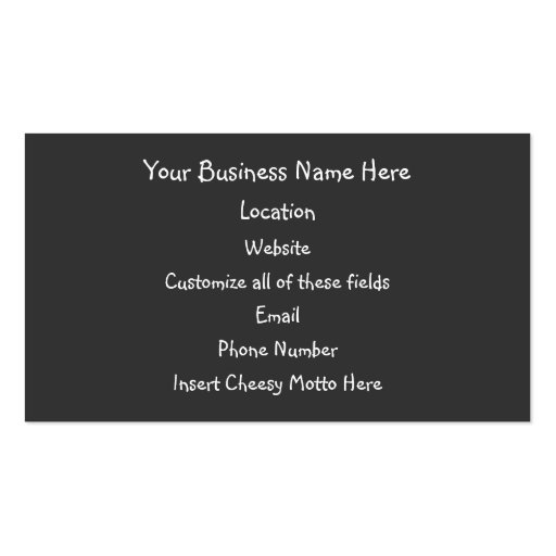 White and Yellow Iris; Promotional Business Card (back side)