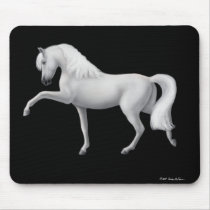 White Andalusian Horse Mousepad by twopurringcats White Andalusian Horse Mousepad