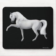 White Andalusian Horse Mousepad