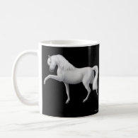 White Andalusian Horse Mug