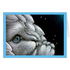 WHITE ANGEL CAT CUSTOMIZE Card card