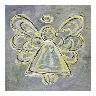 White Angel Poster Print by donnabellasangels
