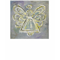 White Angel T-shirt (Image on Back) by donnabellasangels White Angel T-shirt (Image on Back)