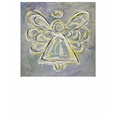 White Angel T-shirt (Image on the Front) by donnabellasangels