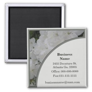 White Azalea Business magnet