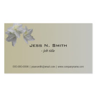 white azalea flower simple business cards. business cards