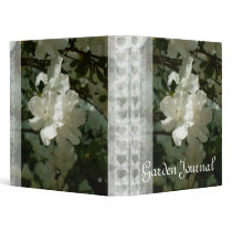 White Azalea Garden Journal Binders