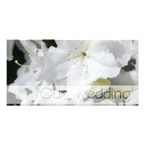 White Azalea - Our Wedding Photo Card